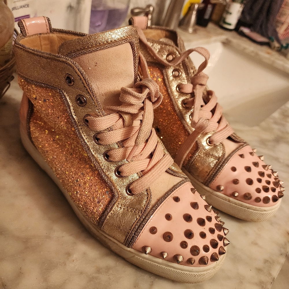 Christian Louboutin Pink Sneakers